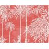 LILLIAN AUGUST 60.75 sq. ft. Coastal Haven Coral Palm Grove Embossed Vinyl Unpasted Wallpaper Roll