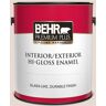 BEHR PREMIUM PLUS 1 gal. #T13-11 Bees Knees Hi-Gloss Enamel Interior/Exterior Paint