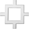 Ekena Millwork 36 in. Inner Square Intersection for 5 in. Traditional Coffered Ceiling System