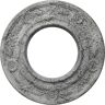 Ekena Millwork 1/2 in. x 8 in. x 8 in. Polyurethane Daniela Ceiling Medallion, Ultra Pure White Crackle