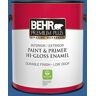 BEHR PREMIUM PLUS 1 gal. #S-G-580 Running Water Hi-Gloss Enamel Interior/Exterior Paint and Primer