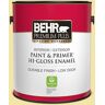 BEHR PREMIUM PLUS 1 gal. #P320-3 Lily Bulb Hi-Gloss Enamel Interior/Exterior Paint & Primer