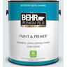 BEHR PREMIUM PLUS 1 gal. #570E-1 Glass Bead Satin Enamel Low Odor Interior Paint & Primer