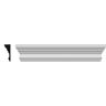 Ekena Millwork 1/2 in. x 146 in. x 5-1/2 in. Polyurethane Seville Crosshead Moulding