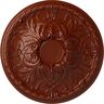 Ekena Millwork 26 in. x 3 in. Tristan Urethane Ceiling Medallion (Fits Canopies up to 5-1/2 in.), Firebrick