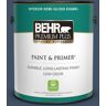 BEHR PREMIUM PLUS 1 gal. #580F-7 December Eve Semi-Gloss Enamel Low Odor Interior Paint & Primer