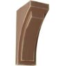 Ekena Millwork 5-1/2 in. x 14 in. x 7-3/4 in. Weathered Brown Jumbo Felix Wood Vintage Decor Corbel