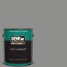 BEHR PREMIUM PLUS 1 gal. #PPU24-20 Letter Gray Semi-Gloss Enamel Exterior Paint & Primer