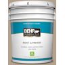 BEHR PREMIUM PLUS 5 gal. #PWL-85 Stepping Stones Satin Enamel Low Odor Interior Paint & Primer