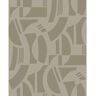 Scott Carter Light Brown Flocked Geometric Flock Non-Pasted Non-Woven Paper Wallpaper