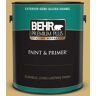 BEHR PREMIUM PLUS 1 gal. #M320-5 Dried Chamomile Semi-Gloss Enamel Exterior Paint & Primer