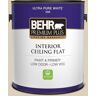 BEHR PREMIUM PLUS 1 gal. #MQ3-15 Bell Tower Ceiling Flat Interior Paint