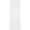 Kimberly Bay 32 in. x 80 in. Plantation Louver White Solid Core Pine Interior Door Slab