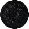 Ekena Millwork 22-1/2" x 1-1/2" Cornelia Urethane Ceiling Medallion (Fits Canopies upto 4"), Hand-Painted Jet Black