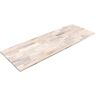 Interbuild 6 ft. L x 25 in. D, Acacia Butcher Block Standard Countertop in Organic White with Square Edge