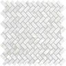 Art3d Herringbone Subway White 11.6 in. x 12.1 in. Natural Sealshell Mosaic Tile Mother of Pearl (9.5 sq. ft./Case)