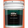 BEHR PREMIUM PLUS 5 gal. #P190-6 Emergency Zone Semi-Gloss Enamel Exterior Paint & Primer