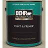 BEHR PREMIUM PLUS 1 gal. #BXC-22 Field Khaki Semi-Gloss Enamel Exterior Paint & Primer