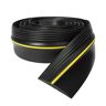 Wellco 20 ft. Black Universal Weatherproof Rubber Seal Strip Installs Easily For Garage Door Top and Side Seal