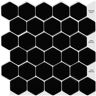 Tic Tac Tiles Regular Hexa BlackandWhite 12 in. x 12 in. PVC Peel and Stick Tile (8.5 sq. ft./10)