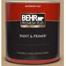 BEHR PREMIUM PLUS 1 qt. #MQ2-28 Modern History Flat Exterior Paint & Primer