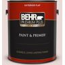 BEHR PREMIUM PLUS 1 gal. #PPU17-07 Vienna Lace Flat Exterior Paint & Primer