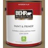 BEHR PREMIUM PLUS 1 gal. #N300-6 Archaeological Site Flat Low Odor Interior Paint & Primer