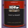 BEHR PREMIUM PLUS 1 gal. #M560-6 Napa Winery Flat Exterior Paint & Primer