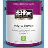 BEHR PREMIUM PLUS 1 gal. #S490-4 Yacht Blue Eggshell Enamel Low Odor Interior Paint & Primer