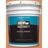 BEHR PREMIUM PLUS 5 gal. #M220-6A Blazing Autumn Satin Enamel Exterior Paint & Primer