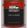 BEHR PREMIUM PLUS 1 gal. #MQ1-36 Object of Desire Flat Exterior Paint & Primer