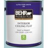 BEHR PREMIUM PLUS 1 gal. #PMD-95 Coastal Surf Ceiling Flat Interior Paint