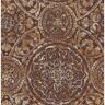 Seabrook Designs Ibiza Metallic Rust, Gold, and Dark Chocolate Medallion Paper Strippable Roll (Covers 56.05 sq. ft.)