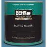 BEHR PREMIUM PLUS 1 qt. #S490-5 Jay Bird Semi-Gloss Enamel Exterior Paint & Primer