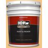 BEHR PREMIUM PLUS 5 gal. #PMD-30 Pollen Grains Flat Exterior Paint & Primer