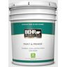 BEHR PREMIUM PLUS 5 gal. #PPL-55 Coastal Fog Semi-Gloss Enamel Low Odor Interior Paint & Primer