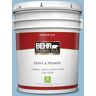 BEHR PREMIUM PLUS 5 gal. #PPU14-11 Gentle Sky Flat Low Odor Interior Paint & Primer