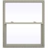 JELD-WEN 41.5 in. x 47.5 in. V-2500 Series Desert Sand Vinyl Single Hung Window with Fiberglass Mesh Screen