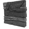 GenStone Stacked Stone Iron Ore 12 in. x 12 in. Faux Stone Siding Sample