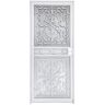 Grisham Cambridge 36 in. x 80 in. Universal/Reversible Hinging White Wrought Iron Steel Storm Security Door