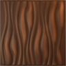 Ekena Millwork 19 5/8 in. x 19 5/8 in. Leandros EnduraWall Decorative 3D Wall Panel, Aged Metallic Rust (Covers 2.67 Sq. Ft.)