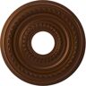 Ekena Millwork 13" OD x 3-1/2" ID x 3/4" P Cole Thermoformed PVC Ceiling Medallion (Fits Canopies up to 4-1/4") in Metallic Dark Copper