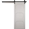 VeryCustom 42 in. x 84 in. The Harlow III Primed Wood Sliding Barn Door with Hardware Kit