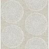 A-Street Prints Salma Beige Medallion Textured Non-pasted Paper Wallpaper