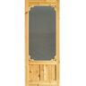 Kimberly Bay Woodland 30 in. x 80 in. Unfinished Universal/Reversible Full-View Cedar Storm Door