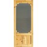 Kimberly Bay Woodland 32 in. x 80 in. Unfinished Universal/Reversible Full-View Cedar Storm Door