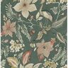 Scott Crestwood Sea Green Matte Crowned Crane Non-Pasted Non-Woven Paper Wallpaper