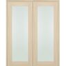 Belldinni Vona 207 48 in.x 84 in. Both Active Full Lite Frosted Glass Ribeira Ash Wood Composite Double Prehung French Door