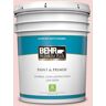 BEHR PREMIUM PLUS 5 gal. #M160-1 Cupcake Pink Satin Enamel Low Odor Interior Paint & Primer