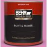 BEHR PREMIUM PLUS 1 qt. #P120-3 High Maintenance Flat Exterior Paint & Primer